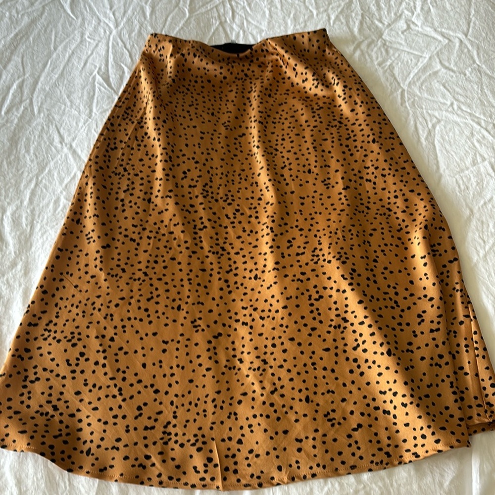 Cheetah print long skirt